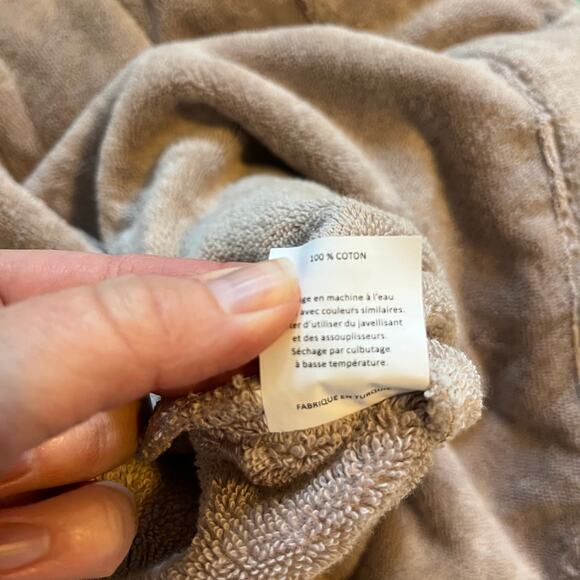 Parachute Classic Turkish Cotton Robe in Fawn Unisex Size XS - Picture 6 of 8